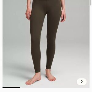 Lululemon Align High-Rise Performance Leggings in Olive
